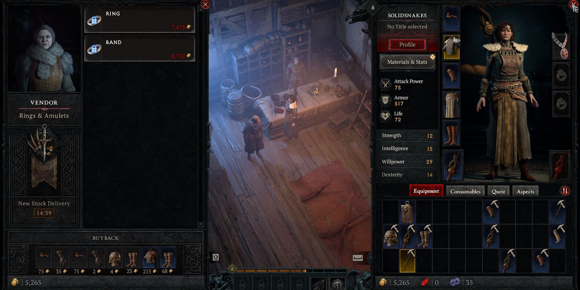 Diablo 4: How To Sell Armor & Weapons