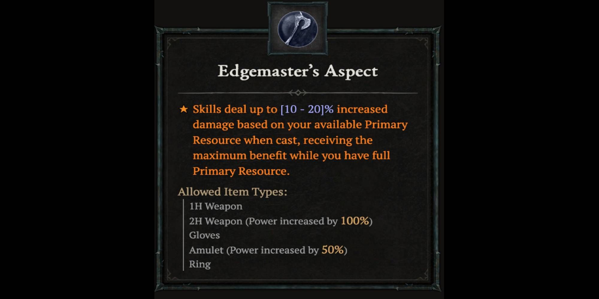 Diablo 4 - Edgemaster's Aspect