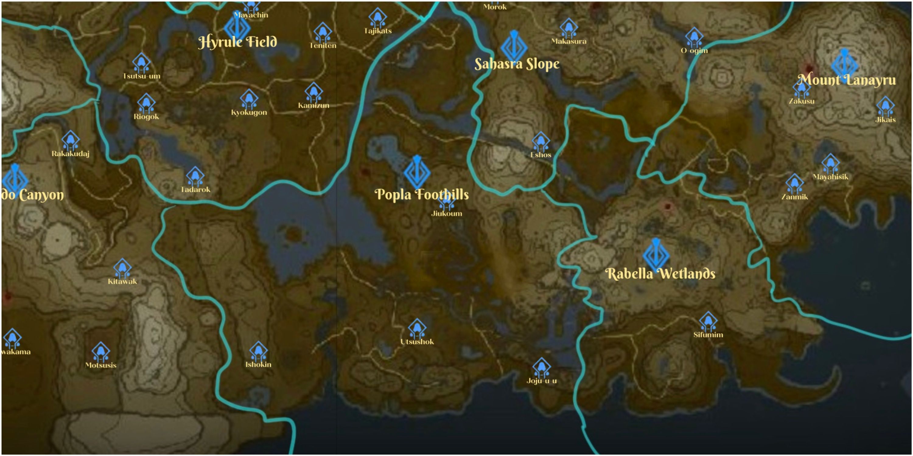 Tears of the Kingdom - All Shrine Locations