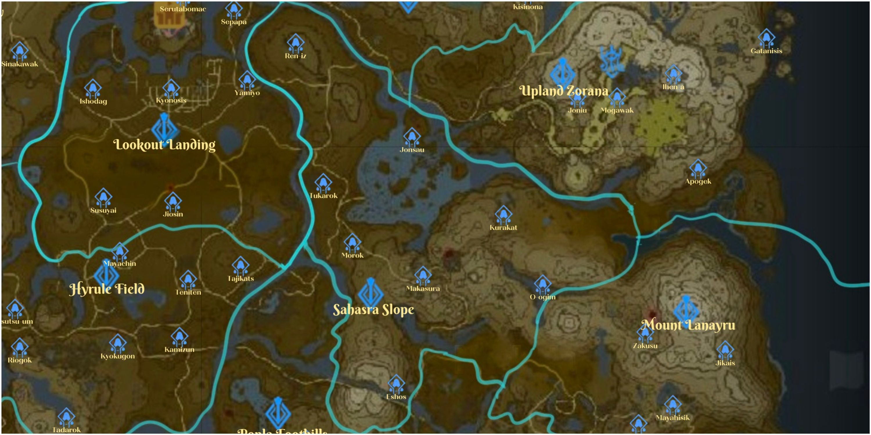 Tears of the Kingdom - All Shrine Locations