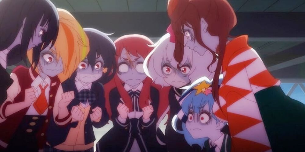 Seven zombies from Zombie Land Saga