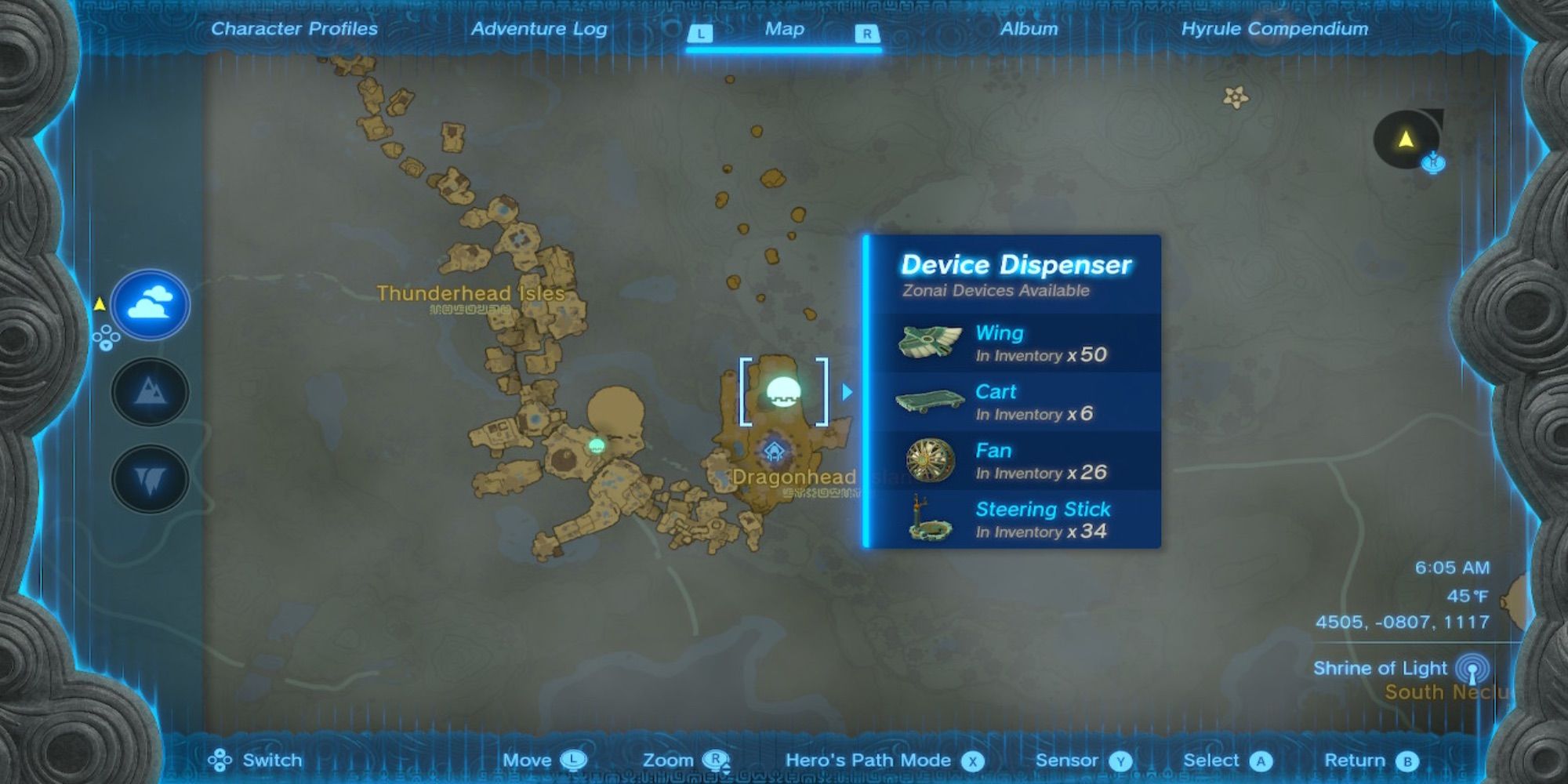 Tears Of The Kingdom: All Zonai Device Dispenser Locations