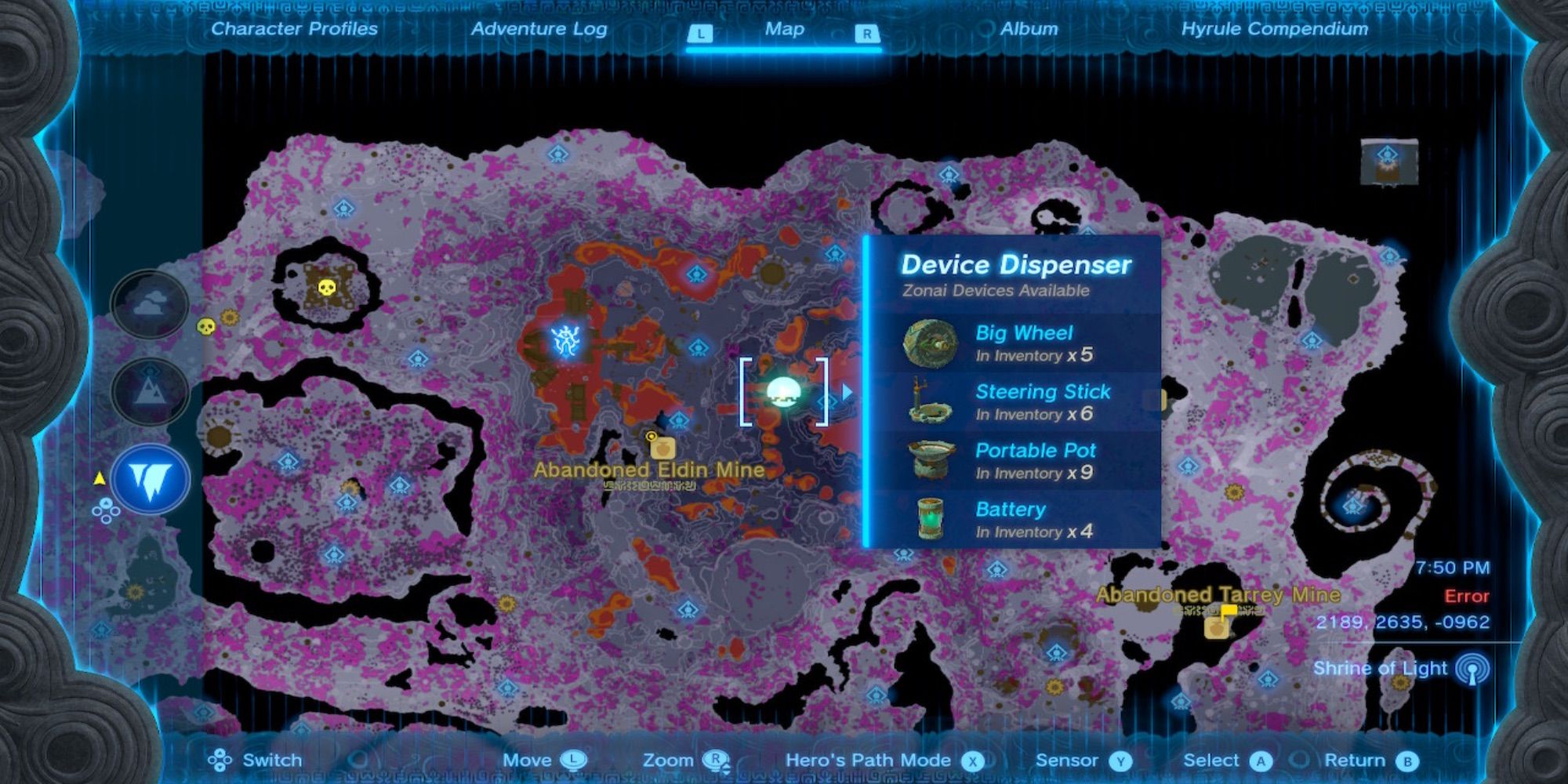 Tears Of The Kingdom All Zonai Device Dispenser Locations