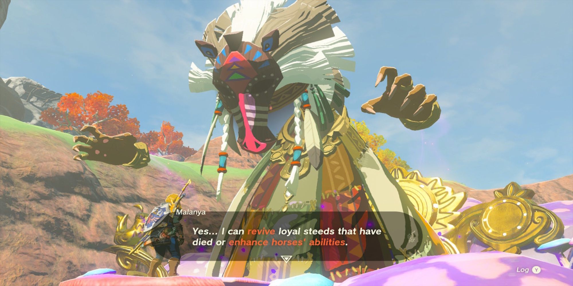 The Legend of Zelda Tears of the Kingdom Horse God