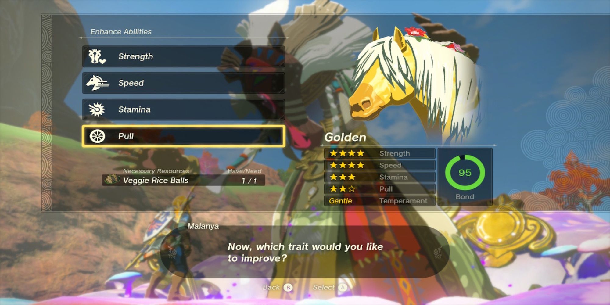 The Legend of Zelda Tears of the Kingdom Horse Stats