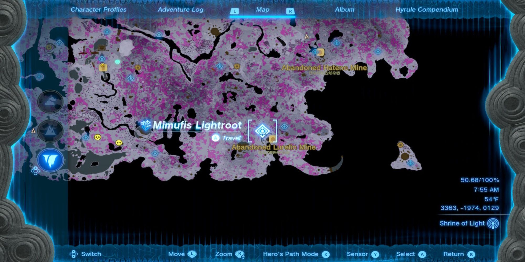 Totk Lightroot Map The Legend Of Zelda: Tears Of The Kingdom - All Schema Stones Locations