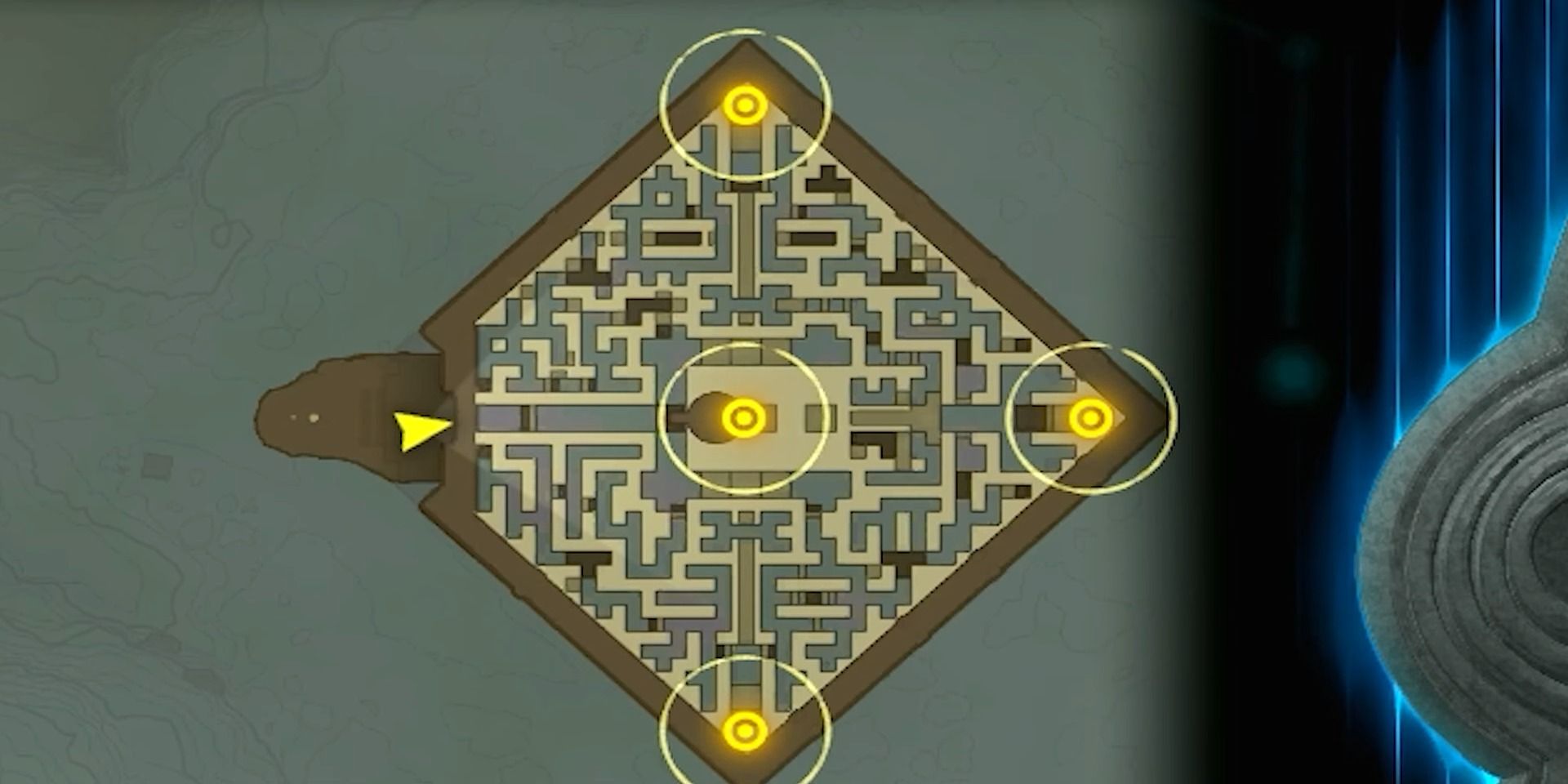 Map of Labyrinth North of Lumi Sky - Zelda: Kingdom's Tears
