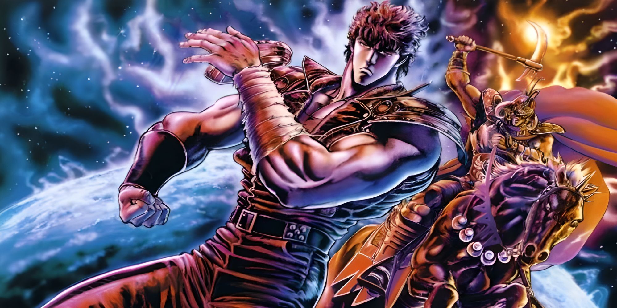 Fist Of The North Star Kenshiro and Raoh in a colorful pose