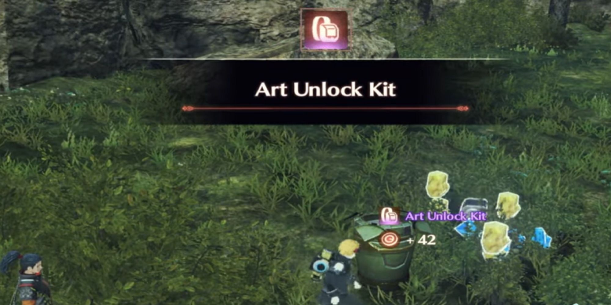 Xenoblade Chronicles 3 - Future Redeemed opening chest containing Art Unlock Kit 