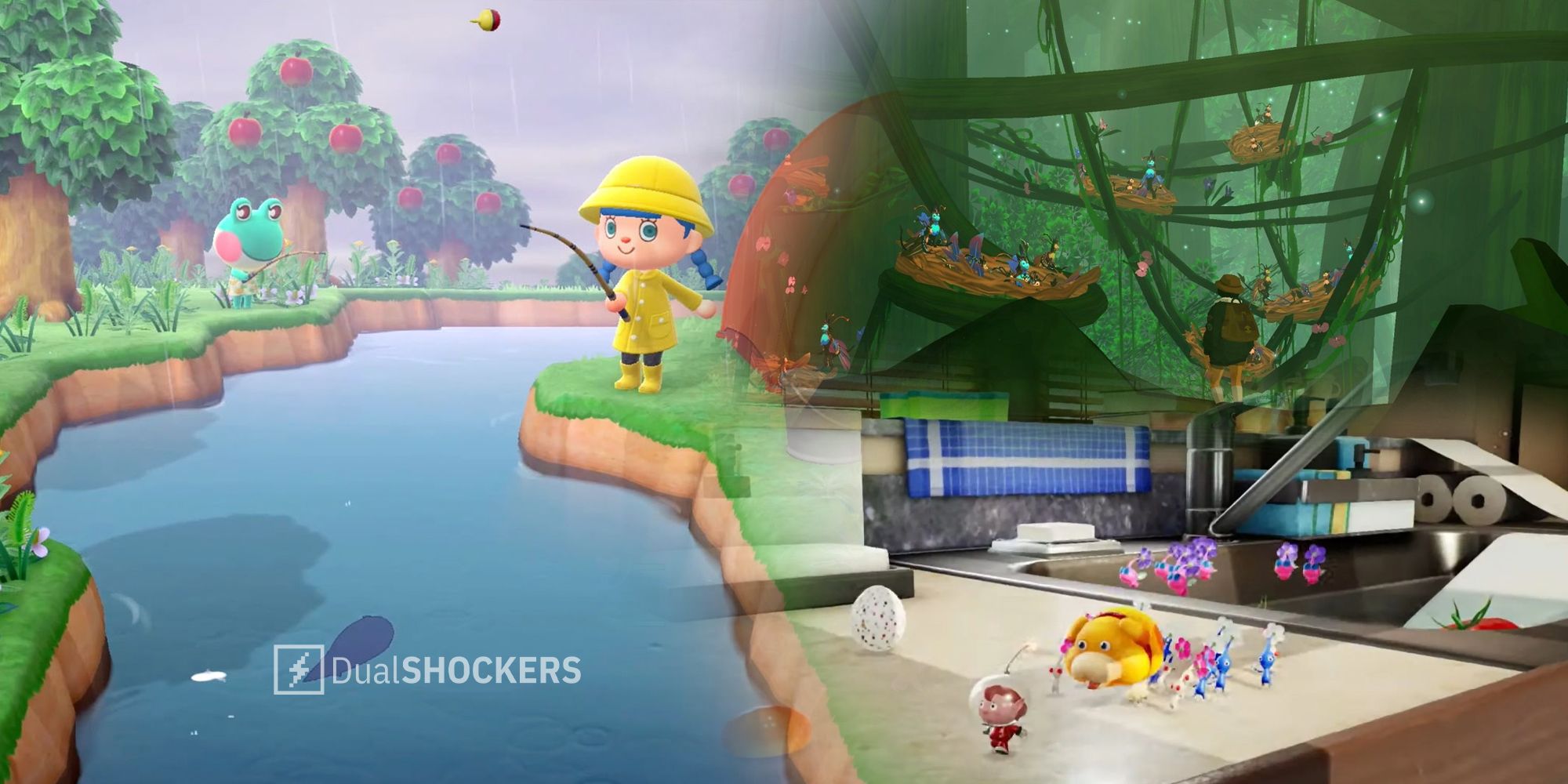 Animal Crossing New Horizons, Beasts Of Maravilla Island, Pikmin 4 gameplay