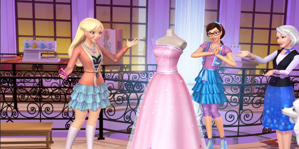 Barbie and Millicent from Barbie- A Fashion Fairytale