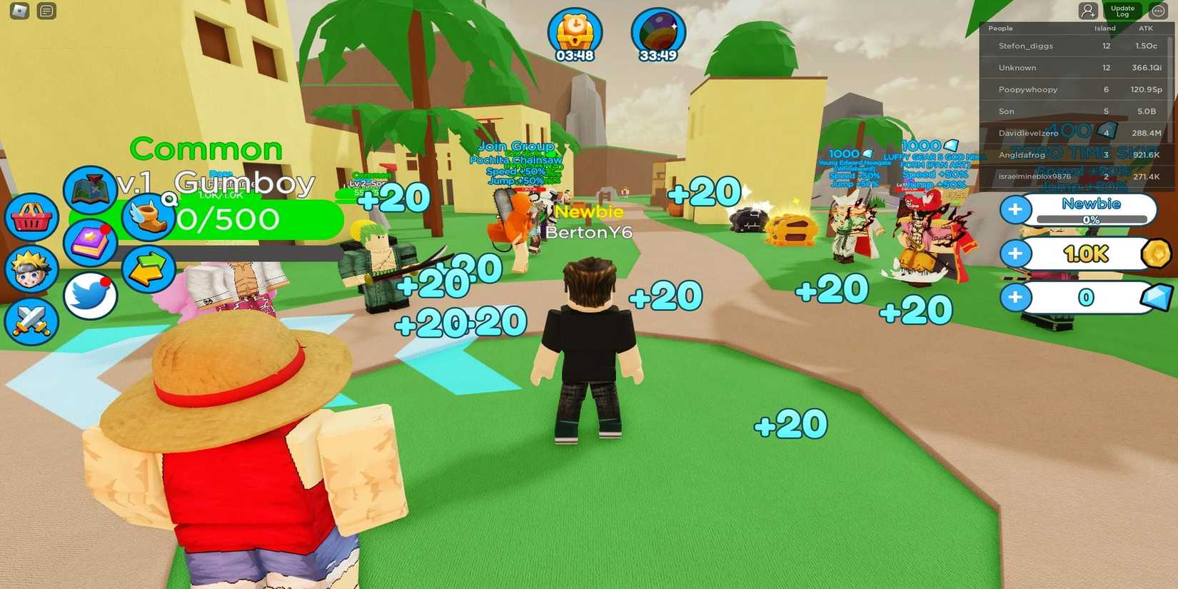 Working code in Roblox Ultimate Anime Simulator