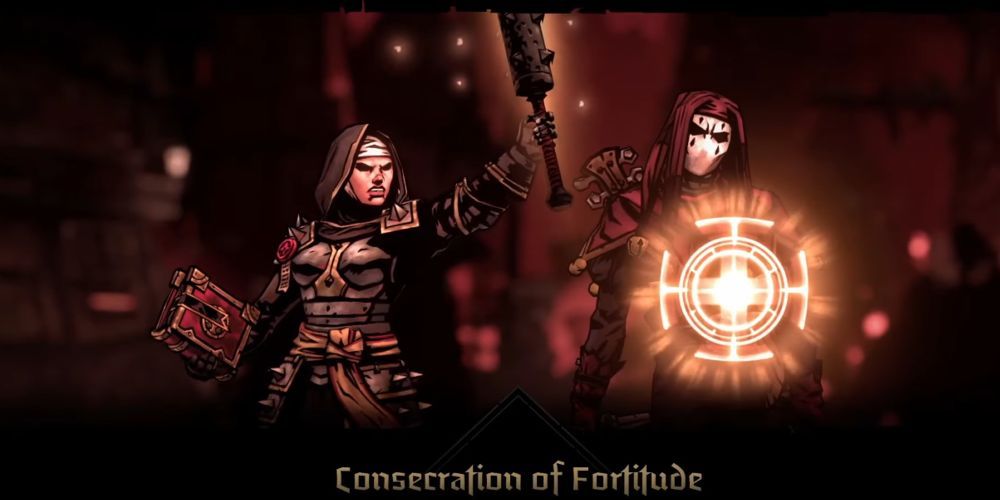 Darkest Dungeon 2 Vestal using Consecration of Fortitude