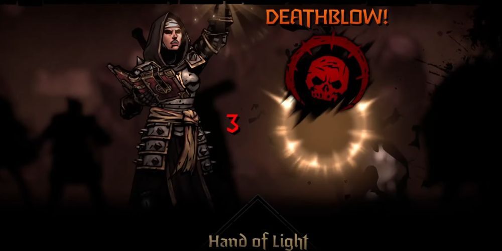 Darkest Dungeon 2 Vestal using Hand of Light