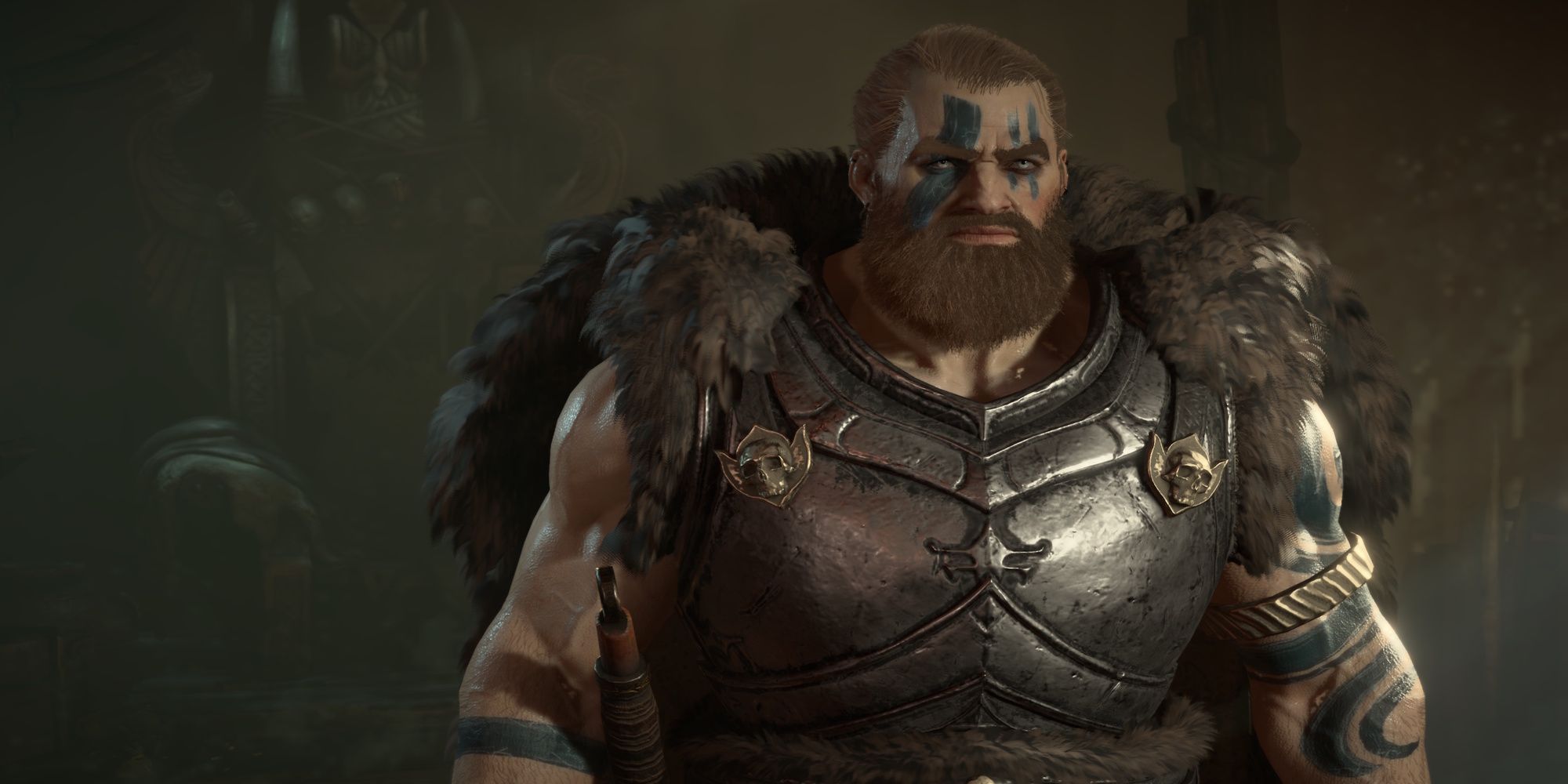 Diablo 4 - Close-Up of Barbarian