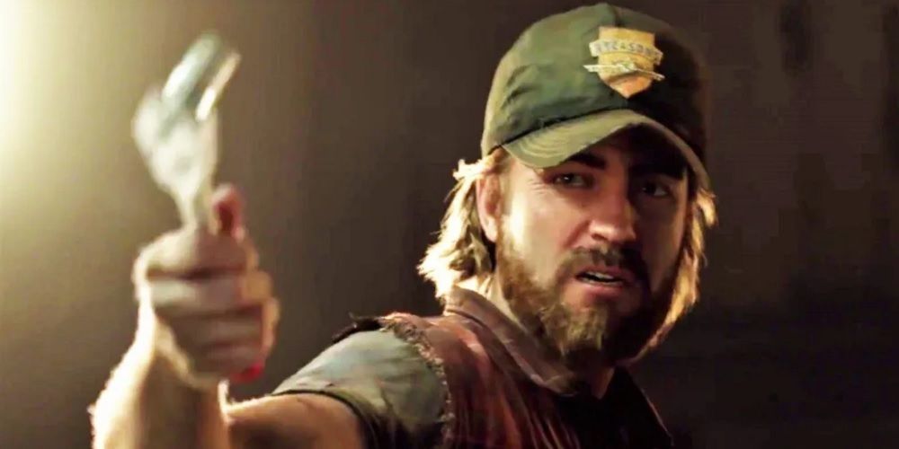 Far Cry 5 Nick Rye wielding object in right hand