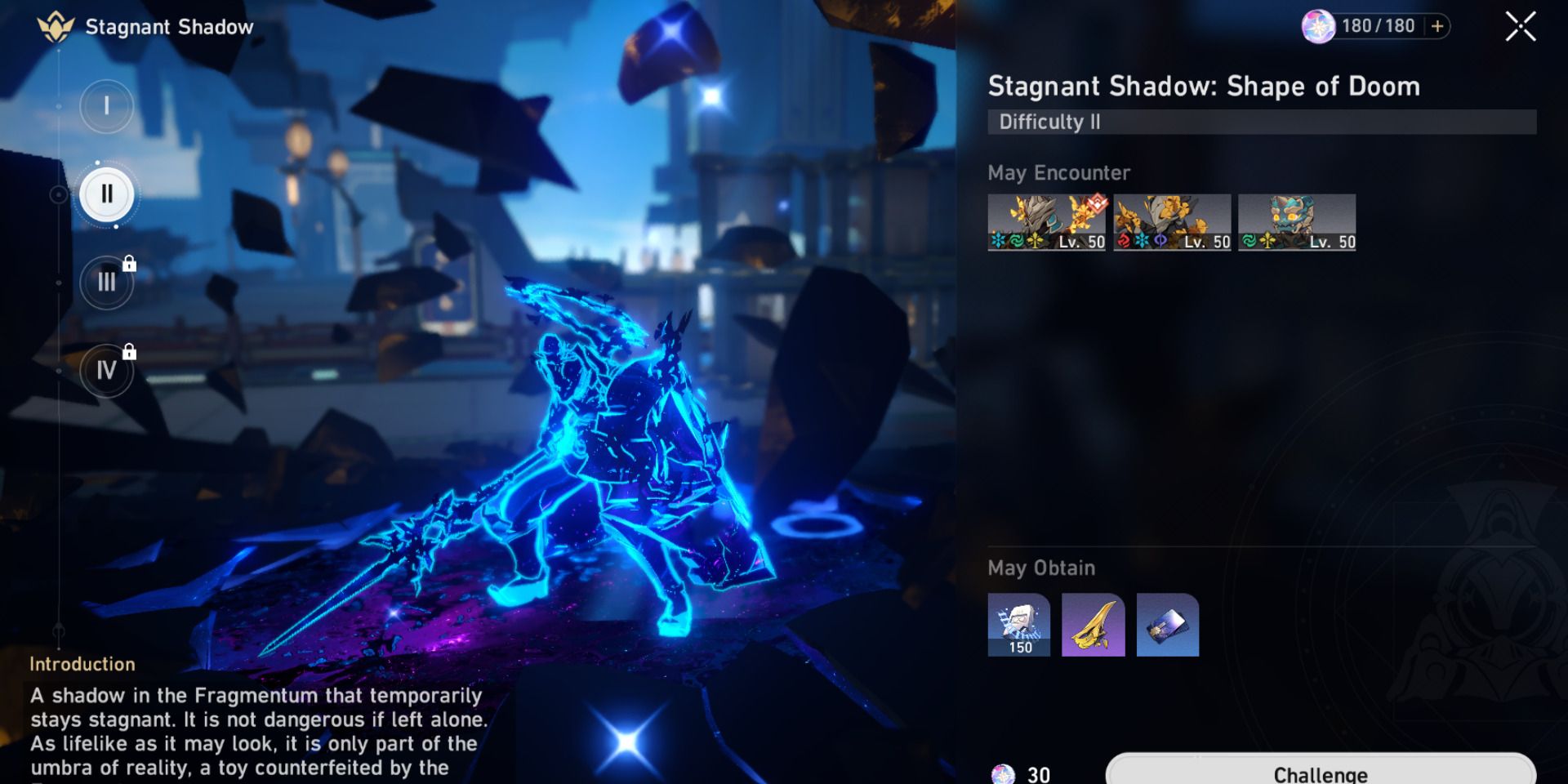 Image of the Stagnant Shadow: Shape of Doom challenge in Honkai Star Rail.