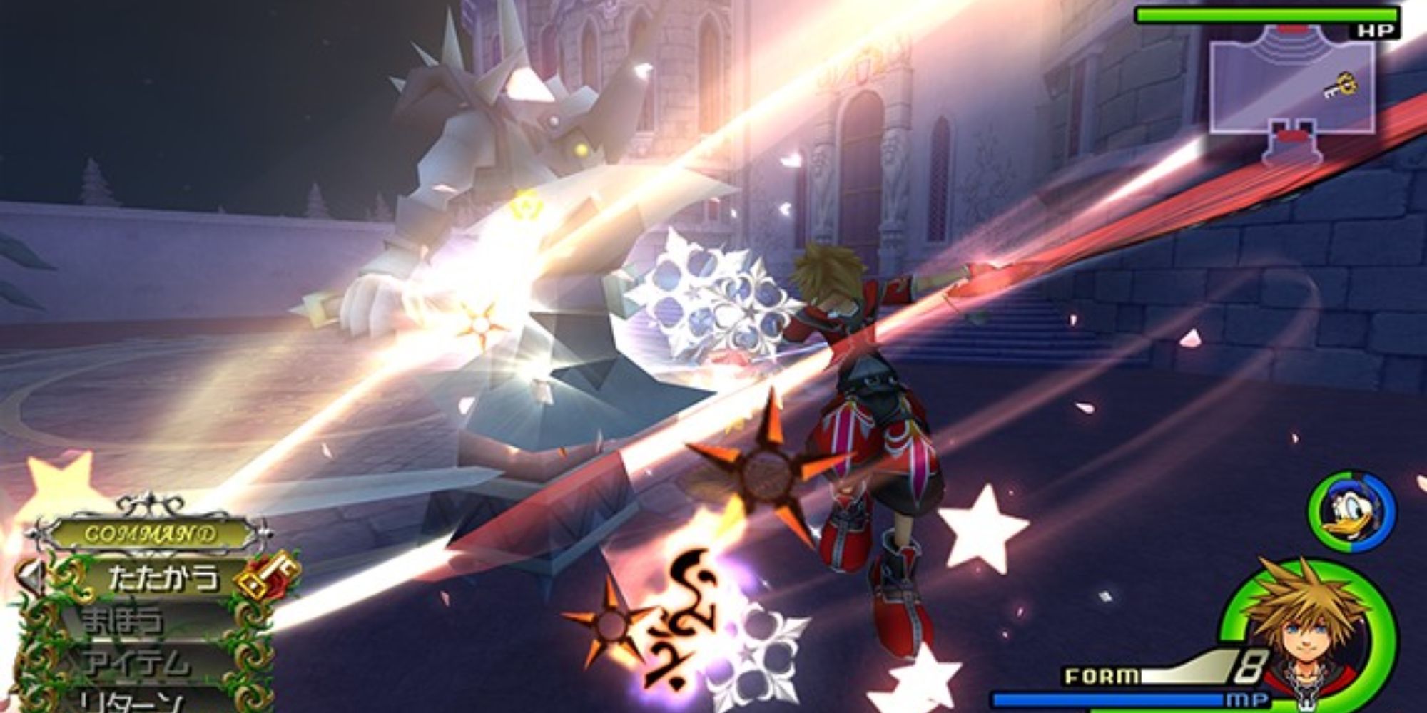 kingdom hearts 2 combat screenshot