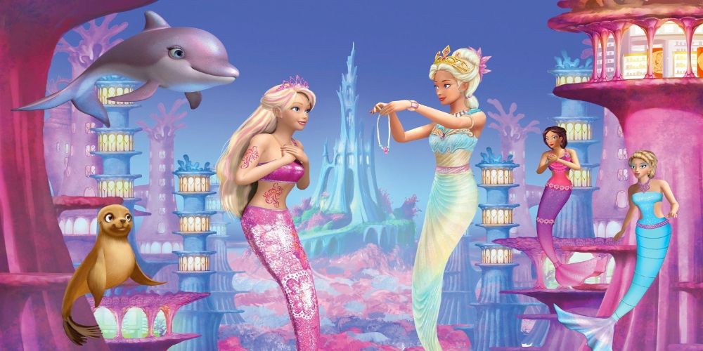 Merliah and Queen Calissa from Barbie in A Mermaid Tale