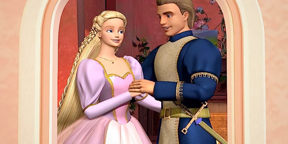 Rapunzel and Prince Stefan from Barbie as Rapunzel
