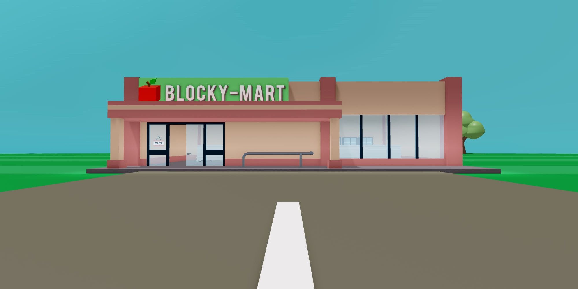 Blocky-Mart, the grocery store in Roblox Break In.