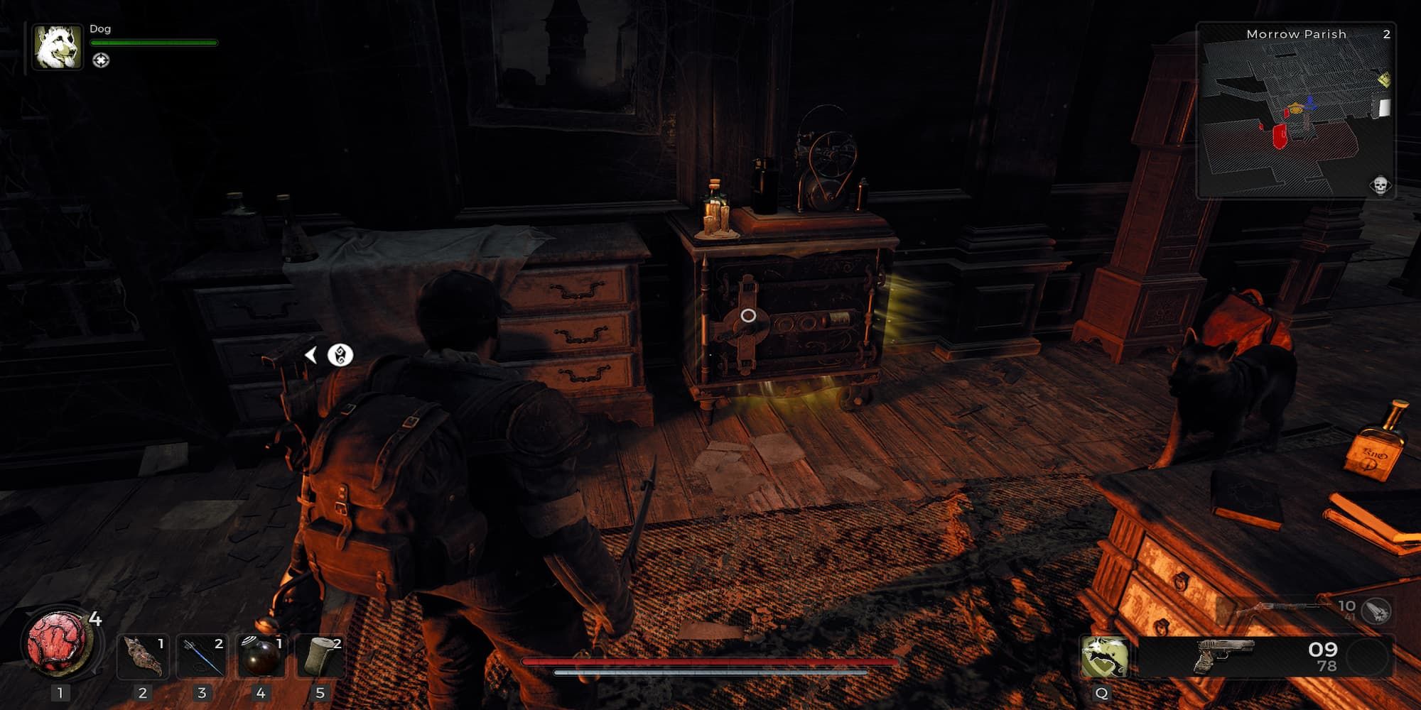 Player Standing Near The Safe