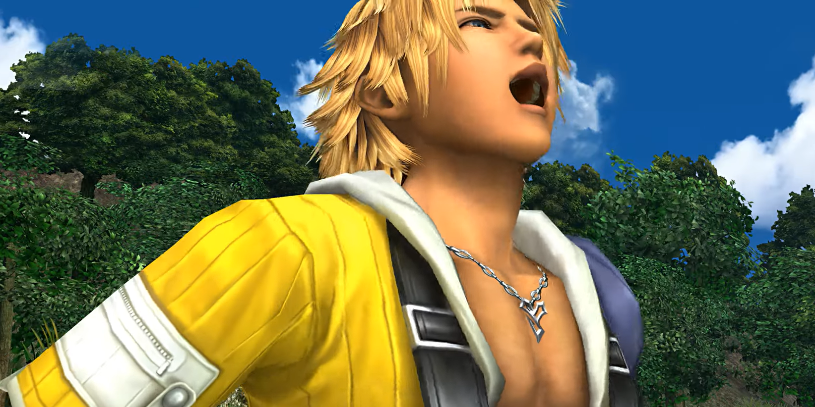 Tidus laughs in Final Fantasy 10