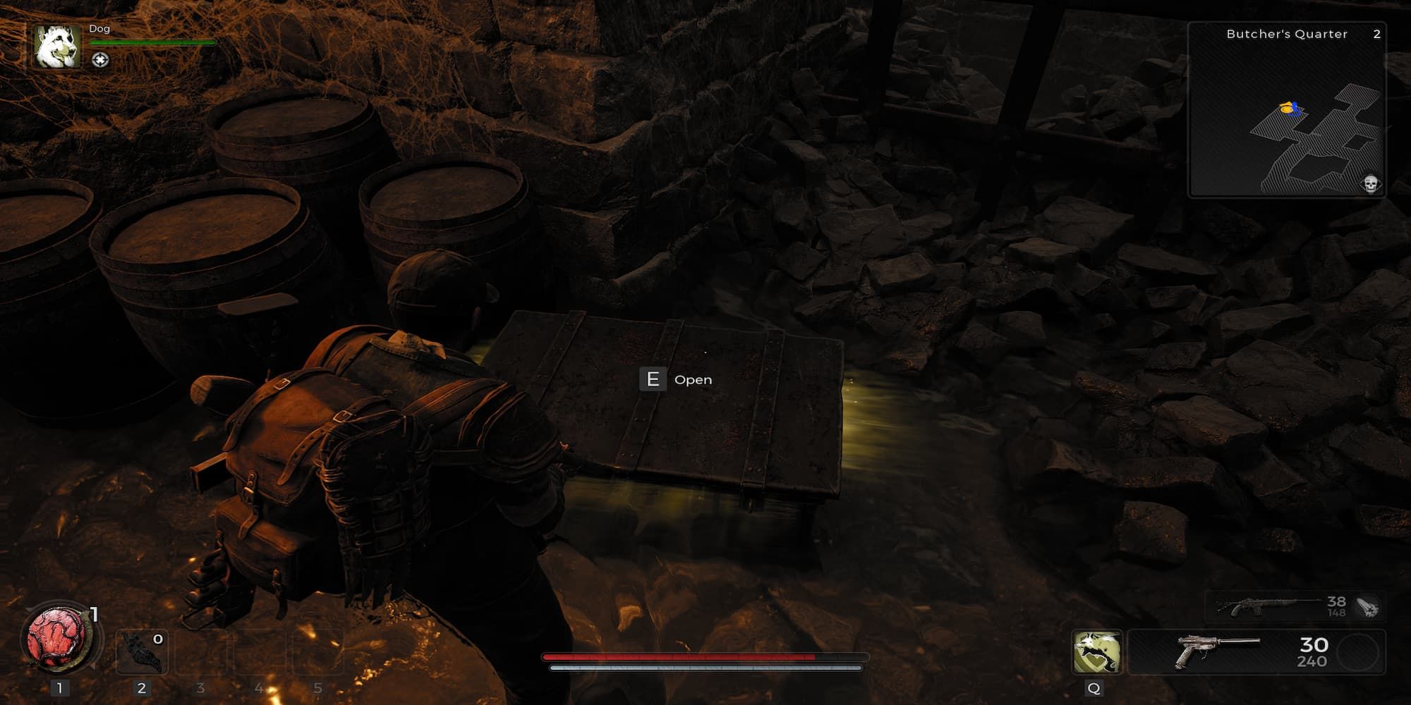 Player Standing Next To A Chest