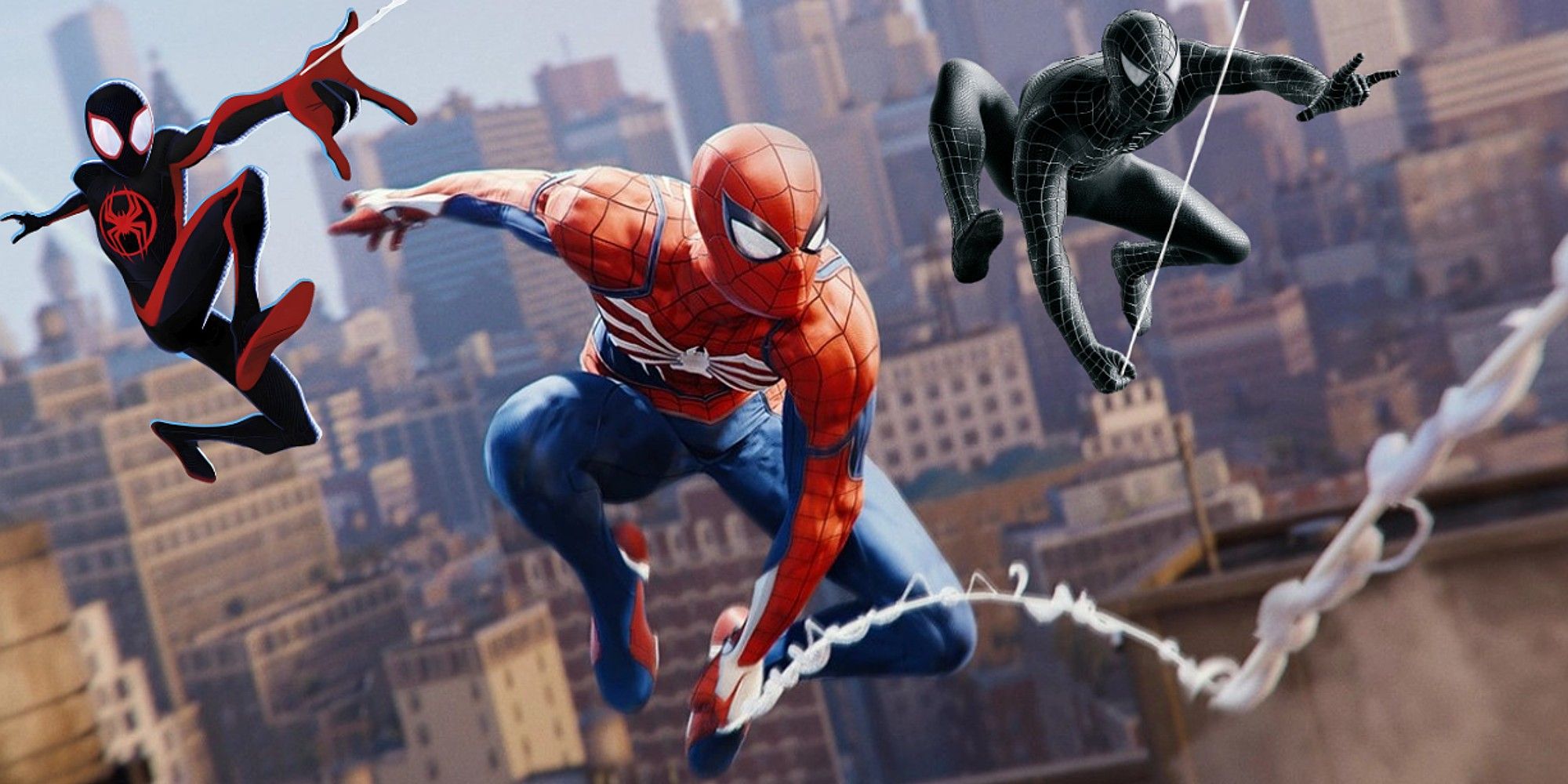 Marvel's Spider-Man 2 Peter Parker Mash-Up With Spider-Man 3's Venom Suit And Across The Spider-Verse Miles Morales