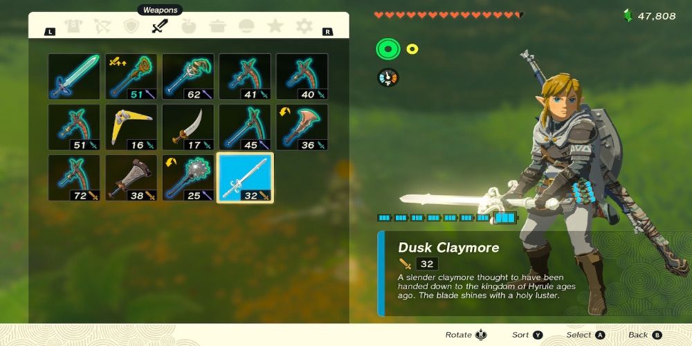 Tears Of The Kingdom How To Get The Dusk Claymore   The Legend Of Zelda Tears Of The Kingdom Dusk Claymore Inventory 