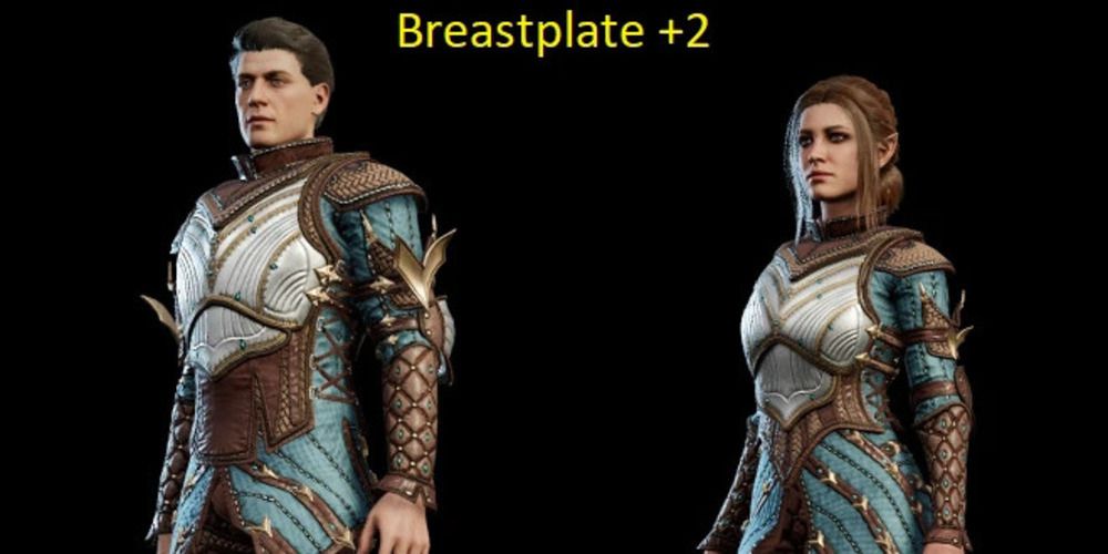 A screenshot from the mod Enhanced Gear Progression which depicts a +2 Breastplate