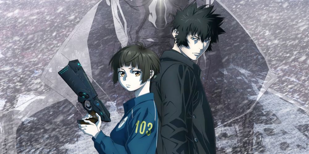 Akane and Shinya from Psycho-Pass