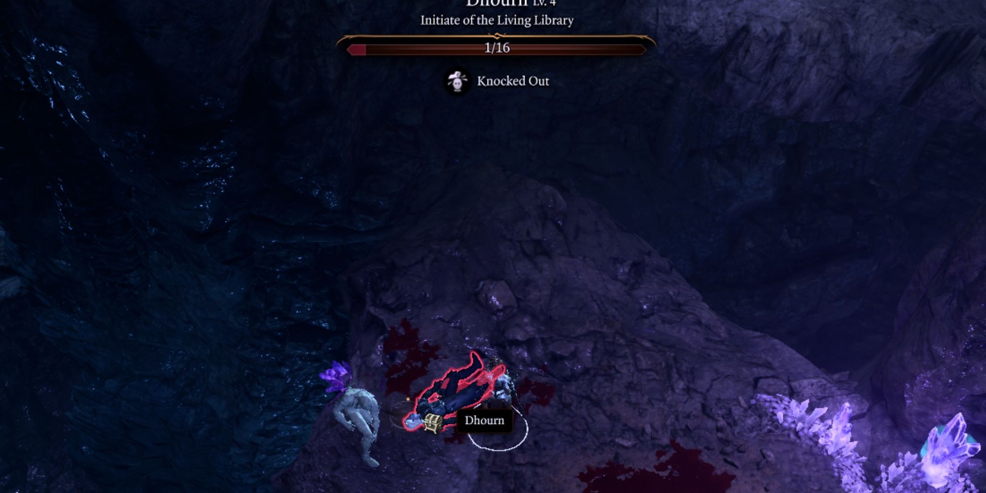 an enemy downed by non-lethal attack from lae'zel in baldur's gate 3