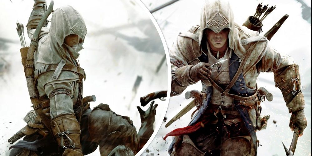 Assassin's Creed III in-battle characters 