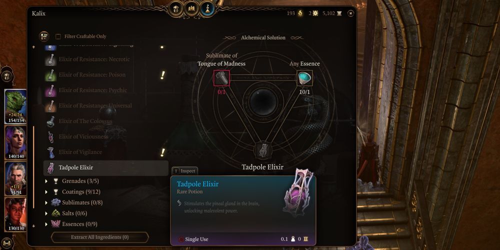 Baldur’s Gate 3: 10 Best Elixirs, Ranked