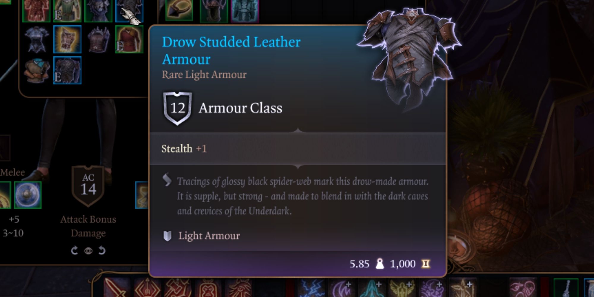 Studded Leather Armour +1 - Baldur's Gate 3 Database