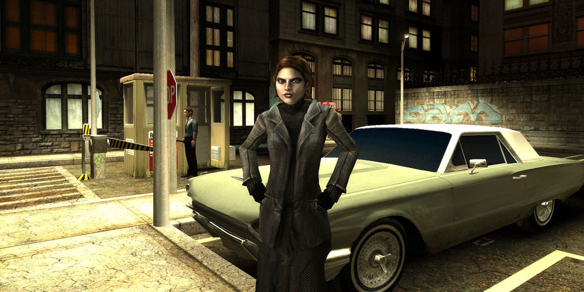 Character in a trench coat from Vampire: The Masquerade - Bloodlines