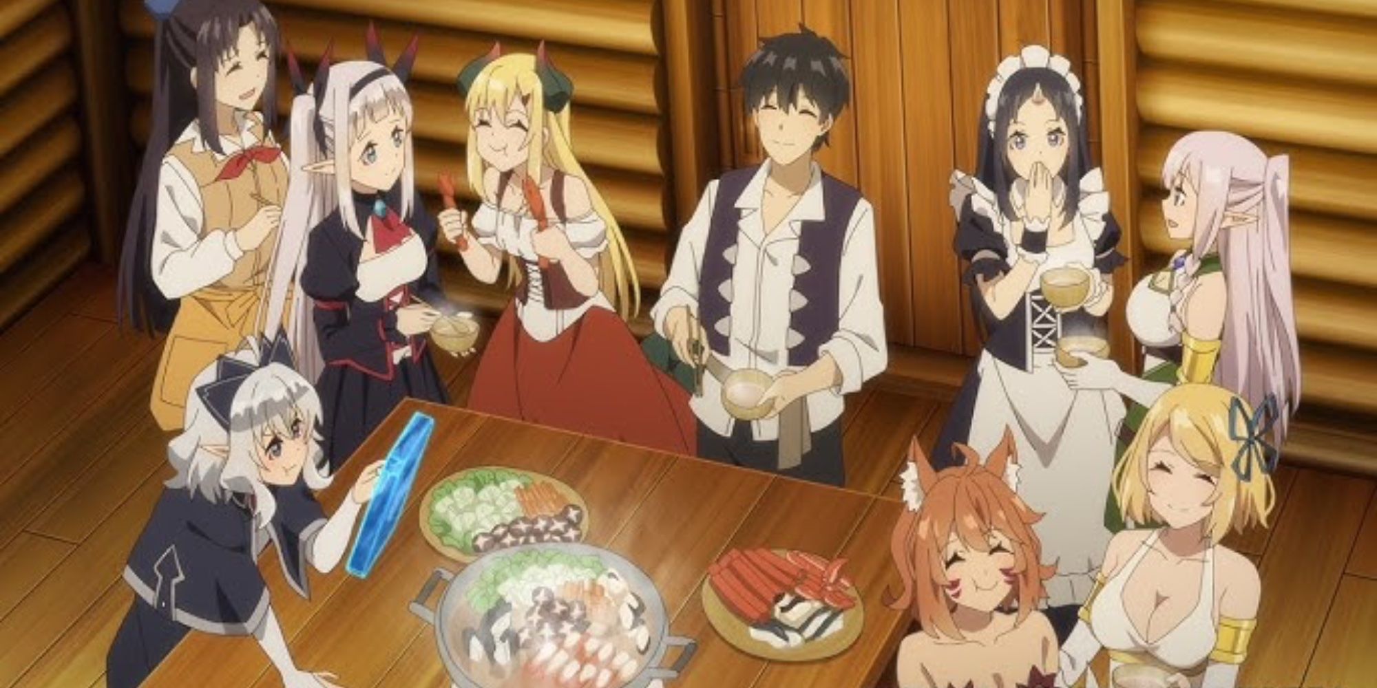 Hiraku making Mayonnaise and serving it to everyone