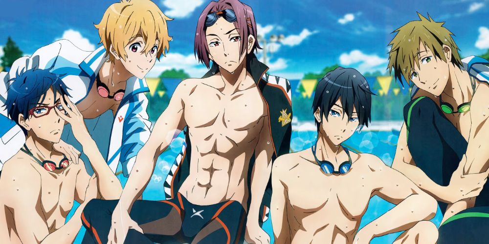 Makoto, Nagisa, and Rei from Free!