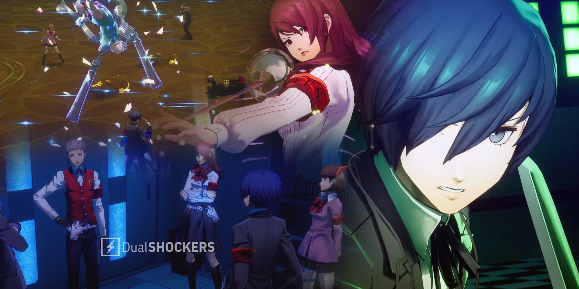 persona 3 reload image featuring protagonist and party members