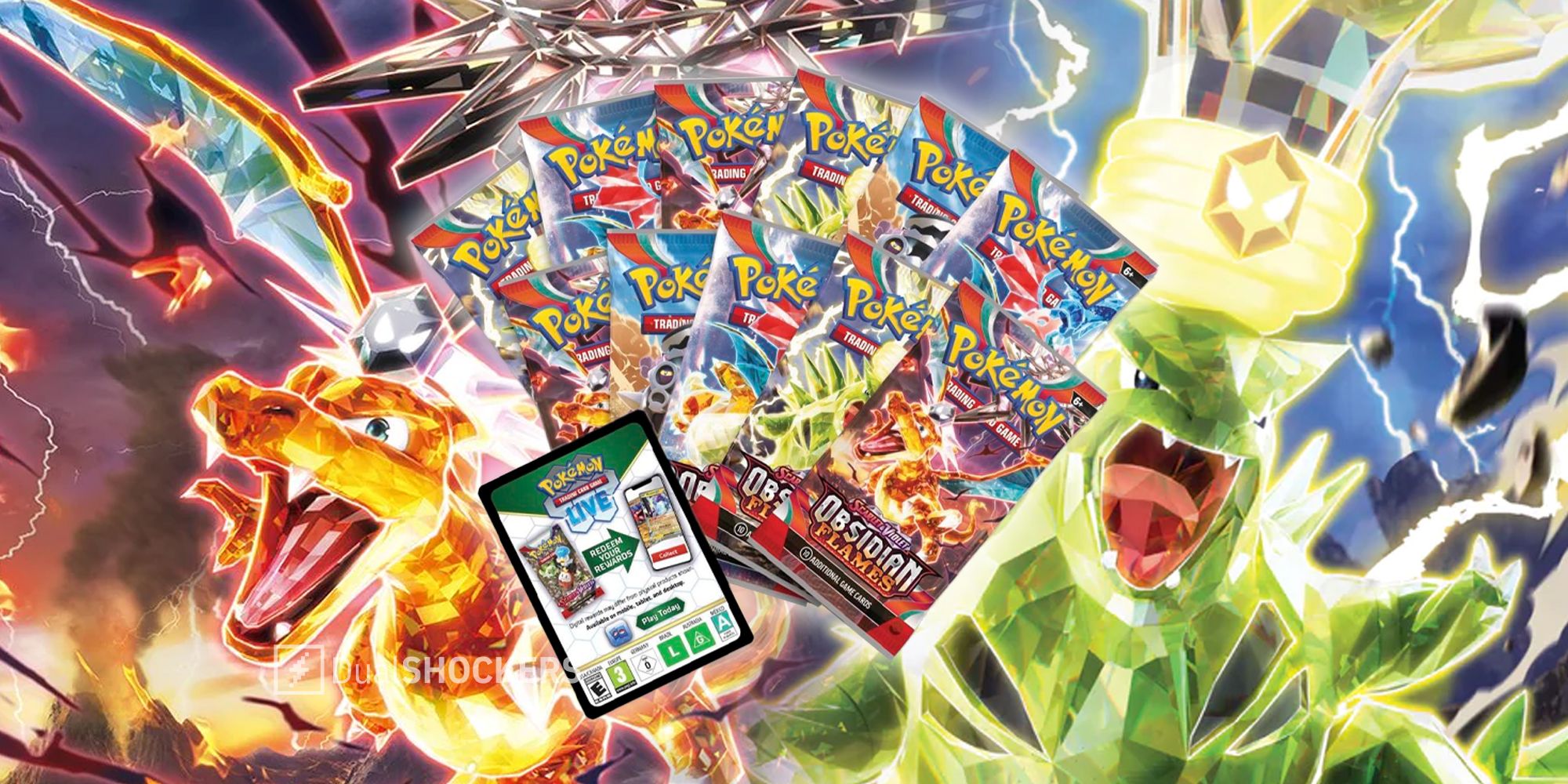 Pokemon Obsidian Flames TCG Set Charizard and Tyranitar