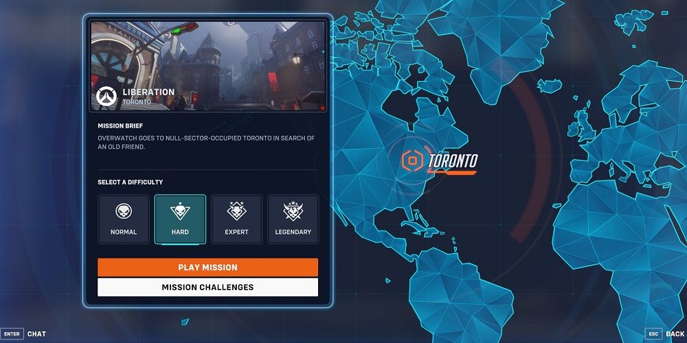 Mission Select Screen for the Liberation Mission in Overwatch 2