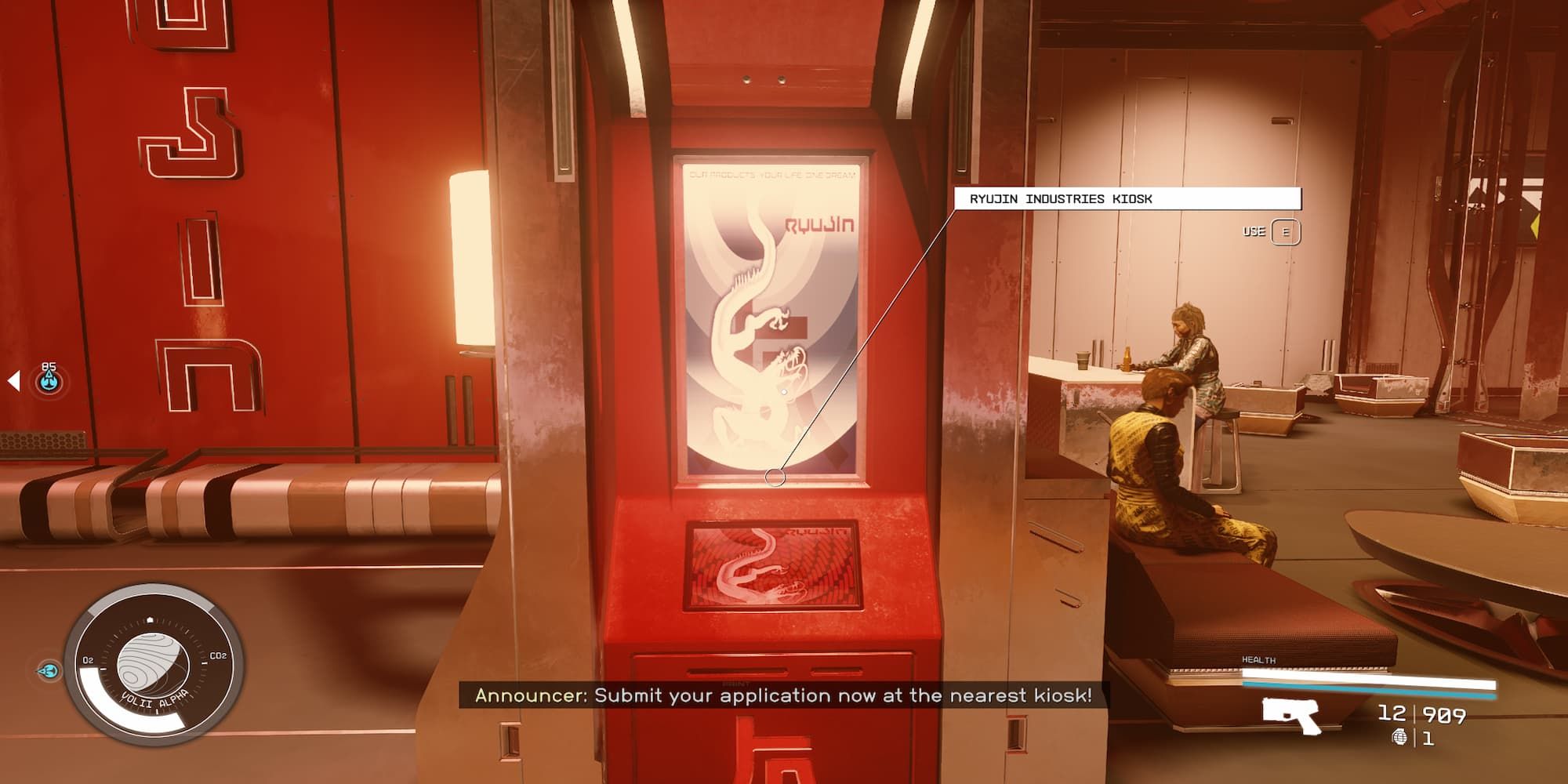 Ryujin Industries Kiosk In The Headquarters