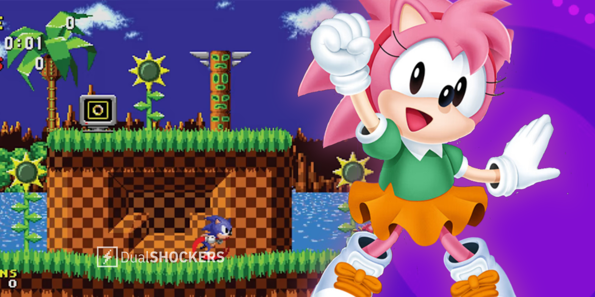 I noticed right away in Sonic CD (Sonic Origin Plus) that Amy