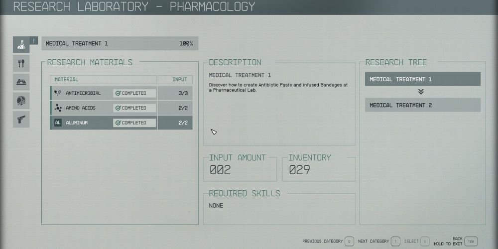 Starfield - Research Pharmacology