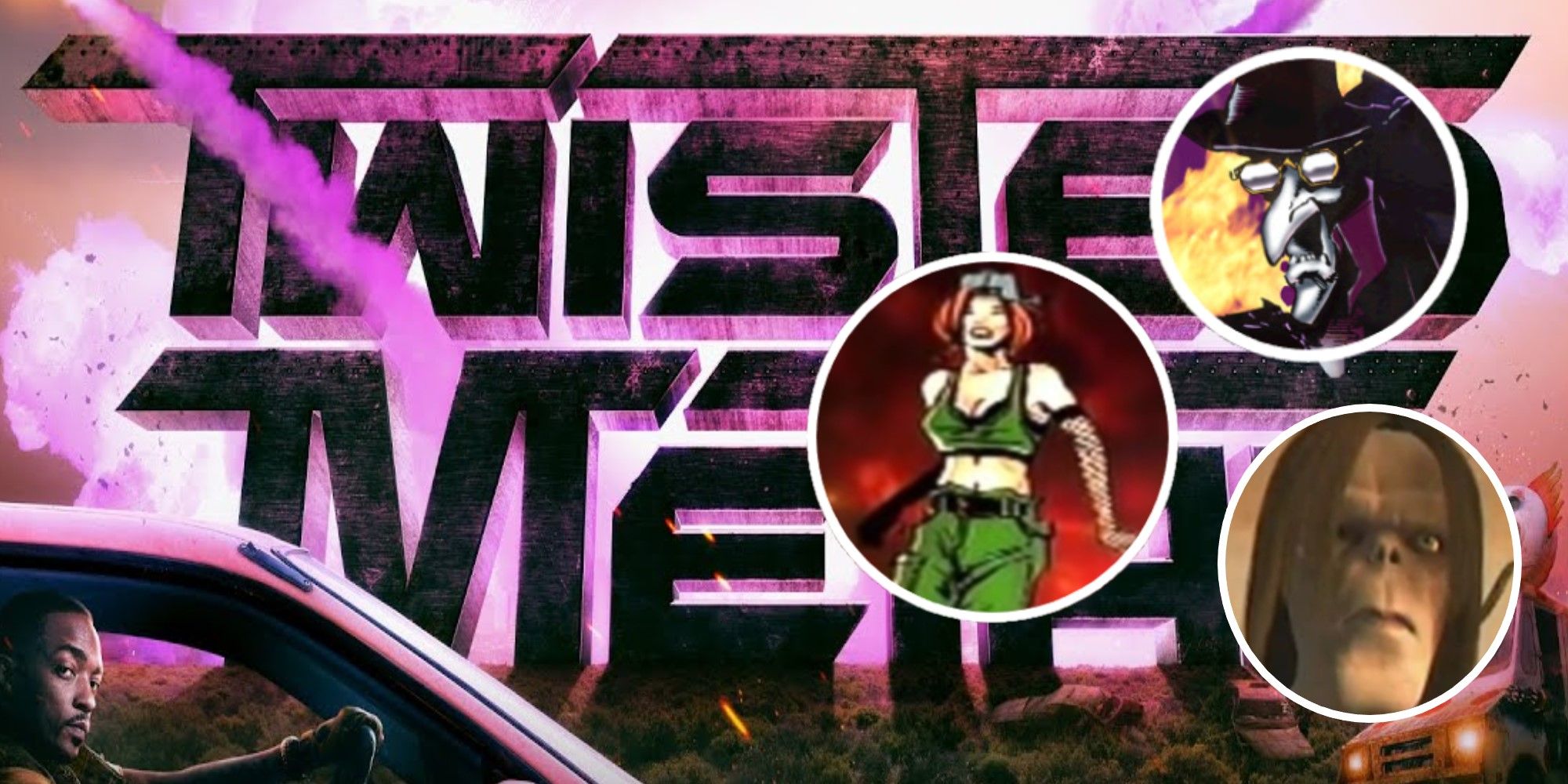 Twisted Metal Split Image Peacock Show Logo With Twisted Metal 2 Mortimor And Krista Sparks and Twisted Metal Black Billy Ray Stillwell