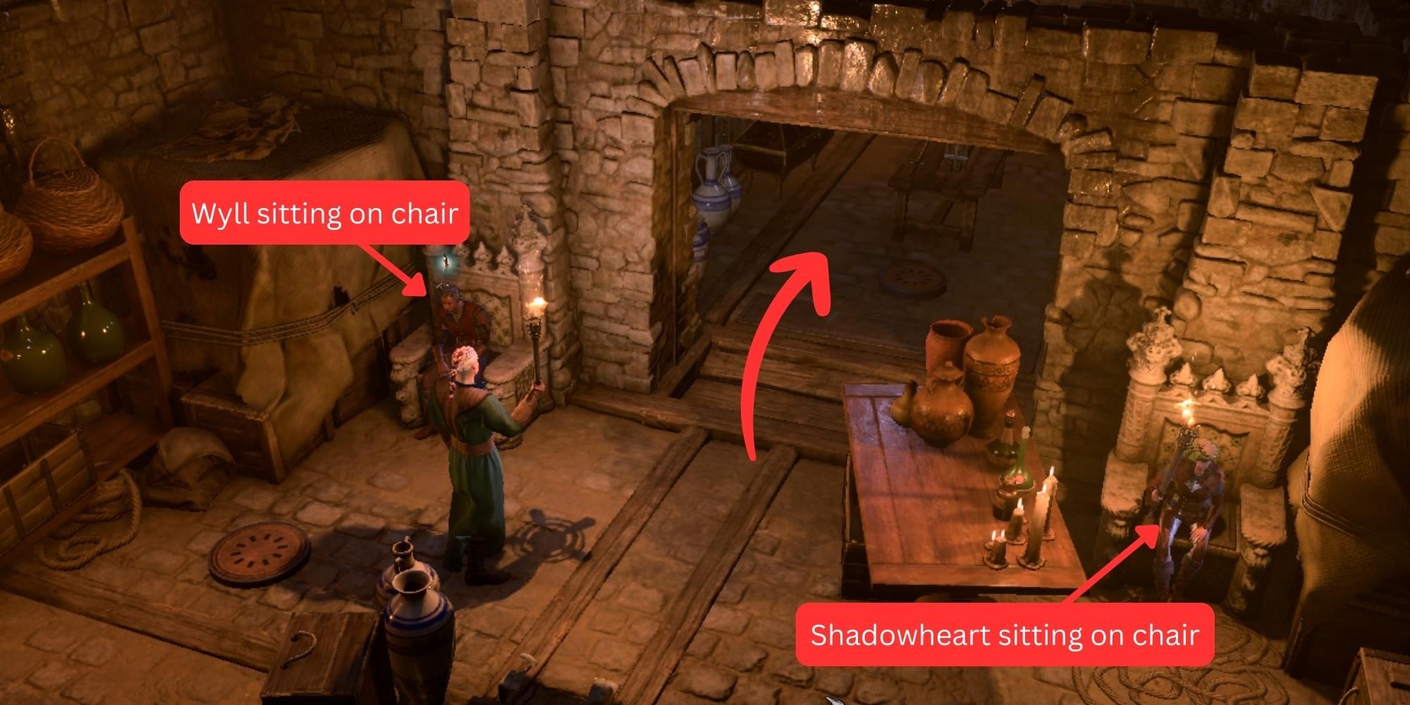 desbloquear la habitación secreta en el sótano de la casa de peaje en Baldur's Gate 3