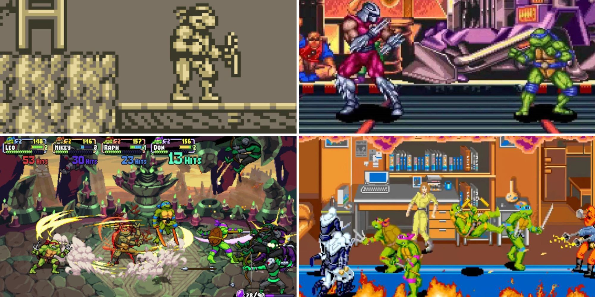 Still of The Radical Rescue, Tournament Fighters, TMNT video games