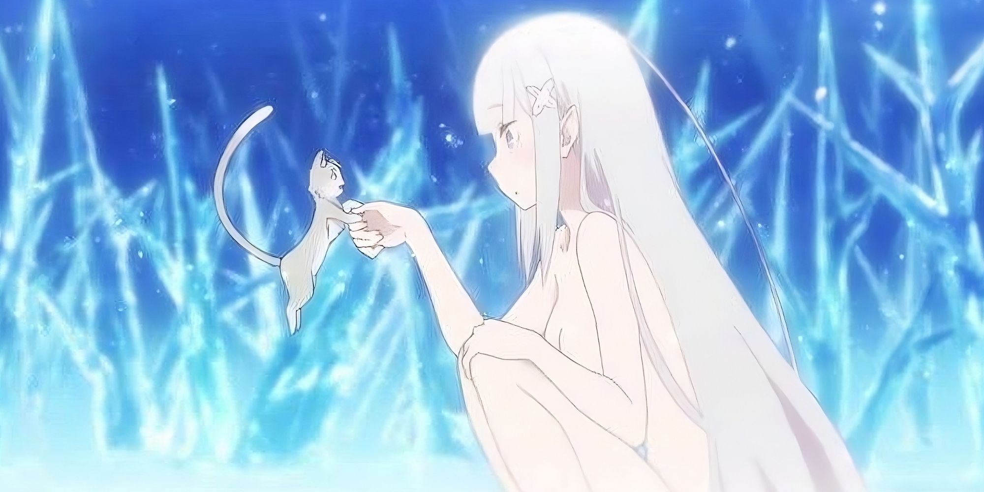 Emilia and Puck from Re zero frozen bonds