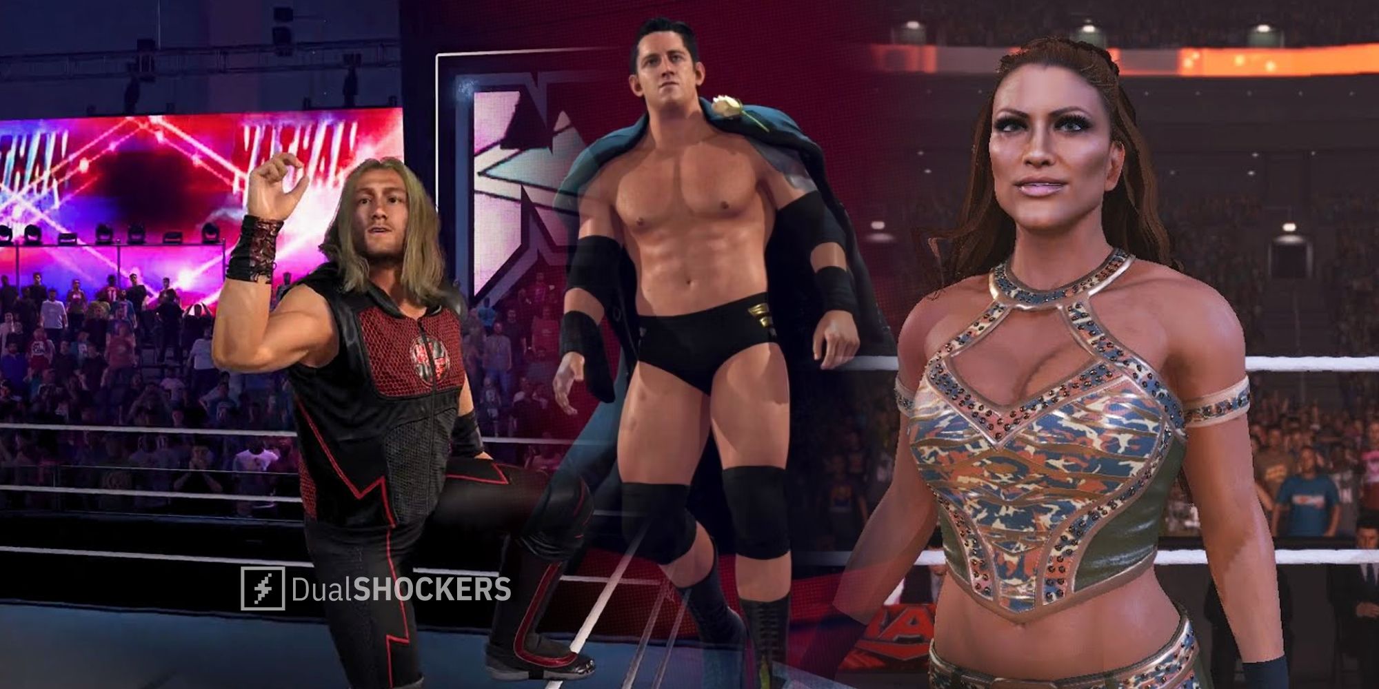 WWE 2K23 Bad News U Pack DLC Eve Torres, Wade Barrett, Nathan Frazer new wrestlers
